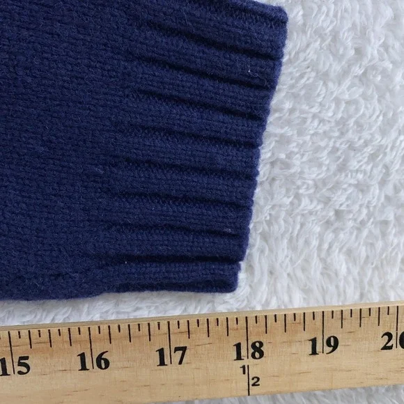 Eddie Bauer Wool Fair Isle‎ Knit Mock Neck Sweater fits XS Pullover Cottagecore - Picture 6 of 7